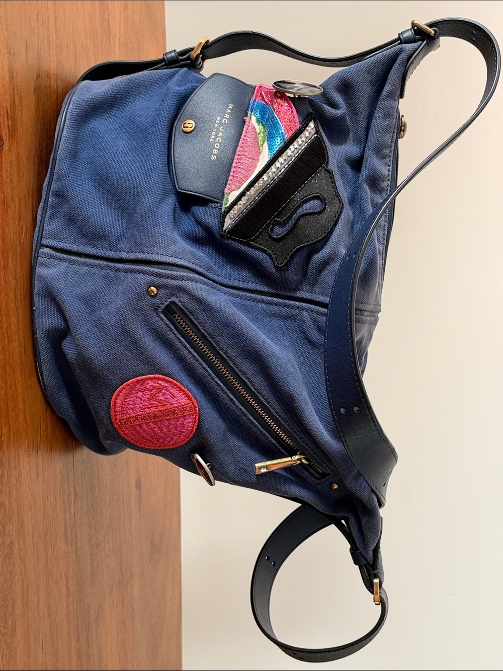 Rare Marc Jacobs x Julie Verhoeven Spring Sumer 2017 Canvas Sling/Patchwork Bag